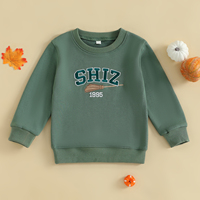 Lioraitiin Autumn Baby Boys Girls Sweatshirts Long Sleeve Round Neck Letter Embroidery Fall Tops Pullovers - Image 4
